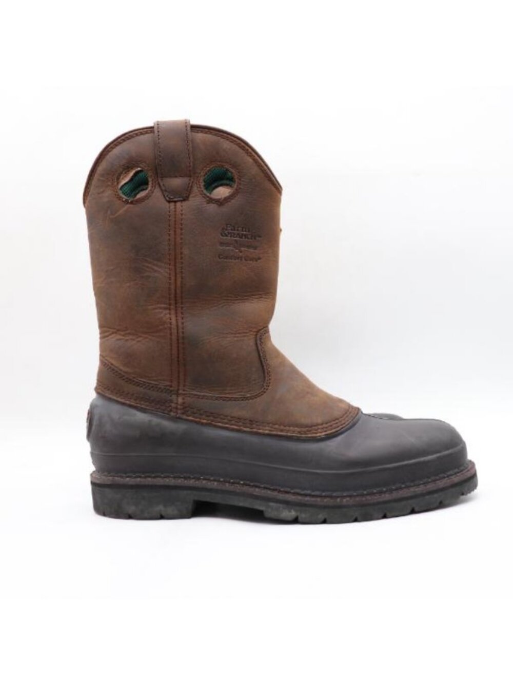 Georgia Boot Muddog Wellington Work Boot Men's Size 10.5 M Brown Waterproof